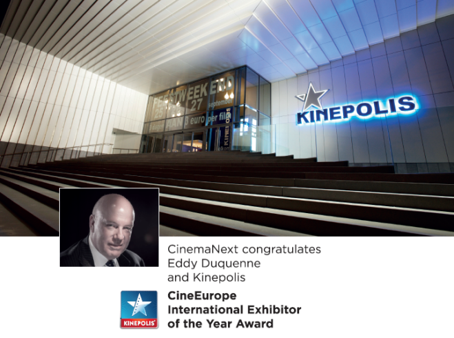 Kinepolis_Eddy Duquenne_CineEurope Award